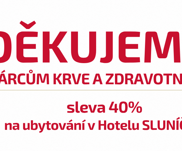 Děkujeme dárcům krve a zdravotníkům