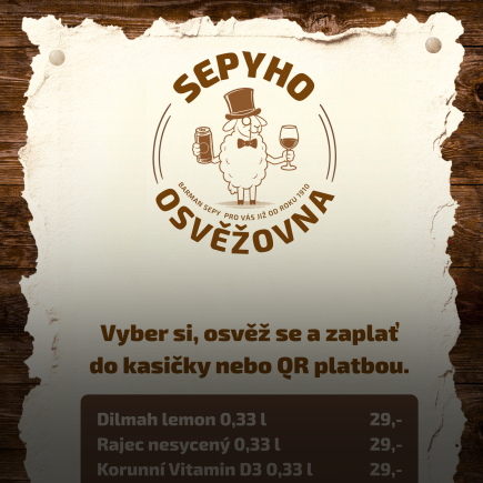 Sepyho osvěžovna<br />
a "čil zóna" <br />
