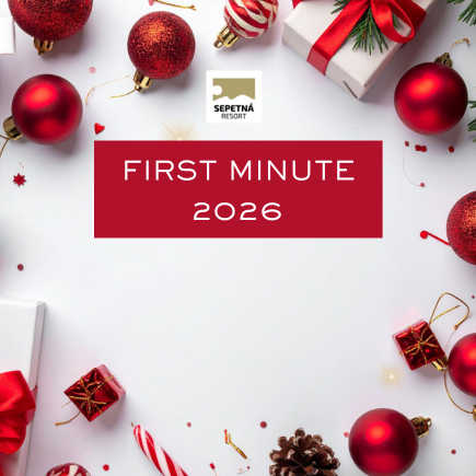 First minute 2026<br />
Udělejte si Vánoce už dnes!<br />
